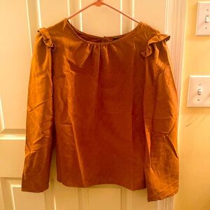 SHEIN brand new camel color blouse